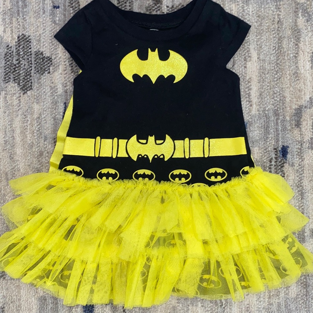 Batman 18 Month Girl Dress w/ Velcro Cape